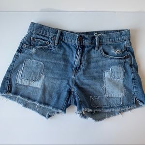 Denim patch jean shorts Gap 27